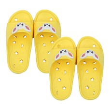 자연일상 Jayeonilsang Sugar 兒童心形浴鞋 黃色, 2組