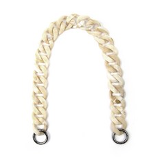 brandyarn 時尚大理石紋鏈條背帶, 大理石米白, 1個