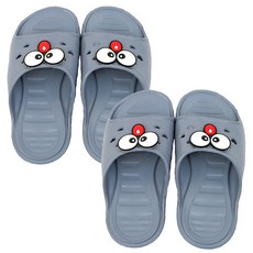 Natural Daily Vanilla 兒童心形沐浴鞋 灰色, 2個