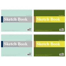 希望筆記本公司 專家用高級紙素描本 4入 隨機出貨, 8開, 15張, 1套