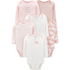 carter's 淺粉色系包屁衣 6入
