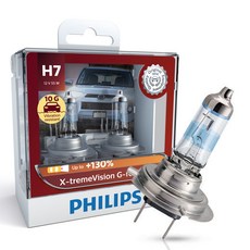 필립스 익스트림비전 지포스 할로겐램프, 혼합 색상, 1개, H7