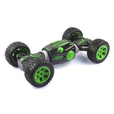 레프리카 2.4GHz 1:10 스턴트락크라울러 양면 주행 RC카 WJT873011GR, 그린, 1개