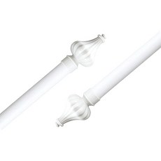 ID 25mm 窗簾桿, 白色