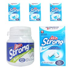 AlpsStrong 口香糖+補充裝 計劃1號套組, 130g, 1組
