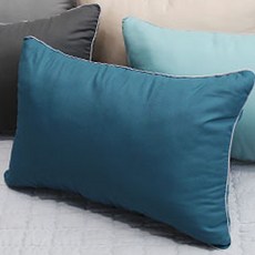 BED&DECO 基本款一體式枕頭, 藍色