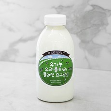 유기가공식품인증 우리울타리 플레인 요구르트, 500ml, 1개