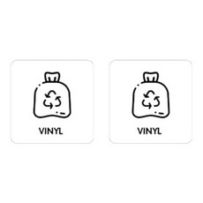 니즈웰 포맥스 픽토그램 안내 표지판, 4-20(재활용 비닐), 2개