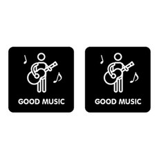 니즈웰 포맥스 픽토그램 안내 표지판, 3-7(좋은 음악), 2개