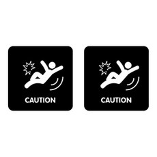 니즈웰 포맥스 픽토그램 안내 표지판, 3-23(미끄러움), 2개