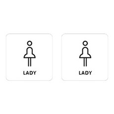 니즈웰 포맥스 픽토그램 안내 표지판, 4-7(여자화장실), 2개