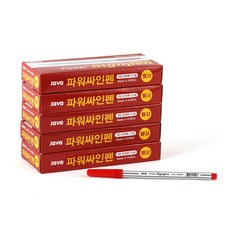 JAVAPEN 威力簽字筆, 紅色, 60個