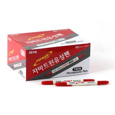 JAVAPEN 雙頭奇異筆, 紅色的, 144