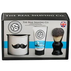 Real Shaving 剃須膏50ml+剃須刷+剃須杯套組, 1套