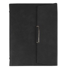 6孔硬殼磁鐵日記本 A5, 黑色的, 1本