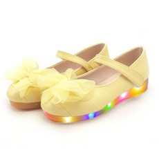 BEBEMARU 女孩的網狀皺紋照明鞋1116