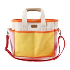 nordico 附可調節背帶拼色媽媽包, 象牙白 粉色