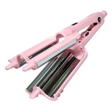 CNS WORLD 溫控三管波浪造型夾, 三波熨斗, 粉色的