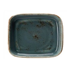 steelite 工藝方形焗烤, 藍色, 1個