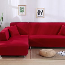 J's Home單色沙發套, 紅色的, 1個