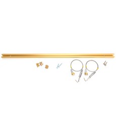 MYTOW 天花板用畫框掛鉤 高級軌道組 0.5m, 金色, 1套