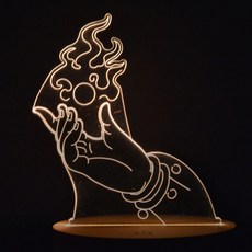 홈마인 LED 3D 무드등 2중 모형 시리즈 XX type, XX07 불꽃