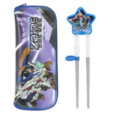 機獸戰記狂野爆發第2階段不鏽鋼學習筷+餐具袋, 混色, 1組