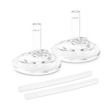 VANADA 替換吸管 2入+吸嘴 2入組, 1組, 單色(180ml容器適用)