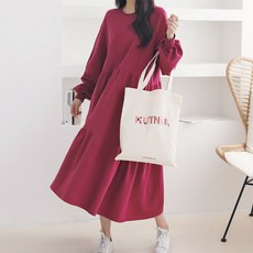 BONBONSTORY 素色孕婦連身蛋糕裙