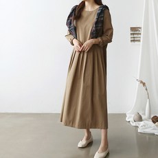 PANG PANG SHOP 大褶皺孕婦連身裙