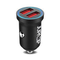 JUPAZIP Finger 雙孔車用充電器 Quick Charge 3.0, 黑色, JU-CAR-3