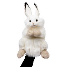 HANSA TOY 白色兔子手偶 7156, 1種, 1個