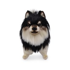 Hansatoy 黑棕博美犬玩偶 8043, 27厘米, 混色