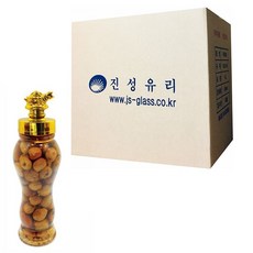 真誠玻璃 韓根櫻桃浸泡酒瓶 烏龜, 15個, 1L