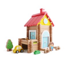 iwood 蓋房子原木積木, 混合顏色, 1個