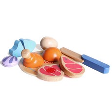 iwood 肉類廚房道具遊戲玩具, 混合顏色, 1個