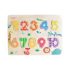 iwood 數字木製拼圖, 1個, 10片