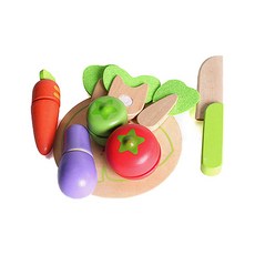 iwood 蔬菜廚房道具玩玩具, 混色