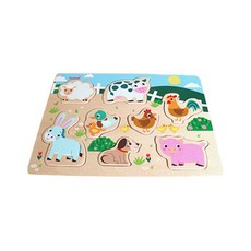iwood 農場動物木頭拼圖, 1個, 8件