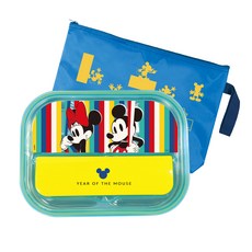 LILFANT 多合一不鏽鋼餐盤組, Year Of The Mouse款, 餐盤+便當袋