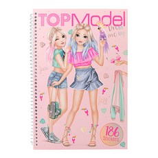 탑모델 러블리 코디 스티커북 10576, 혼합 색상, 1개