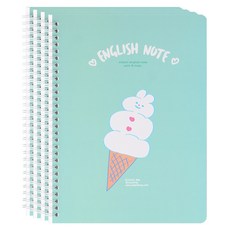 POPO FANCY 圖案筆記本, 薄荷, 4個