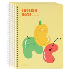 POPO FANCY 圖案筆記本, 黃色的, 4個