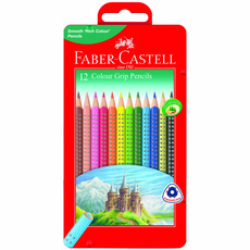 FABER-CASTELL 輝柏 防滑色鉛筆盒, 12色, 1組