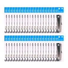 鋼絲裝飾夾 40入, 銀色