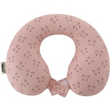 투토츠 사계절 카시트 유아 목베개, 큐티캣 핑크, 1개