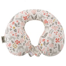 투토츠 사계절 카시트 유아 목베개, 디어 핑크, 1개