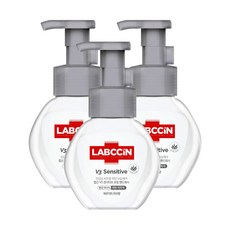 랩신 센서티브 핸드워시 용기 파우더리허브향, 250ml, 3개