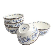 Green Korea Royal Flori 麵碗, 5個, 混合顏色