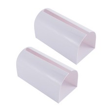 Block Mart 廚房簡約壁掛式廚房紙巾架, 白色, 2個